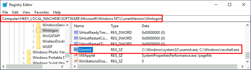 startup folder Winlogon